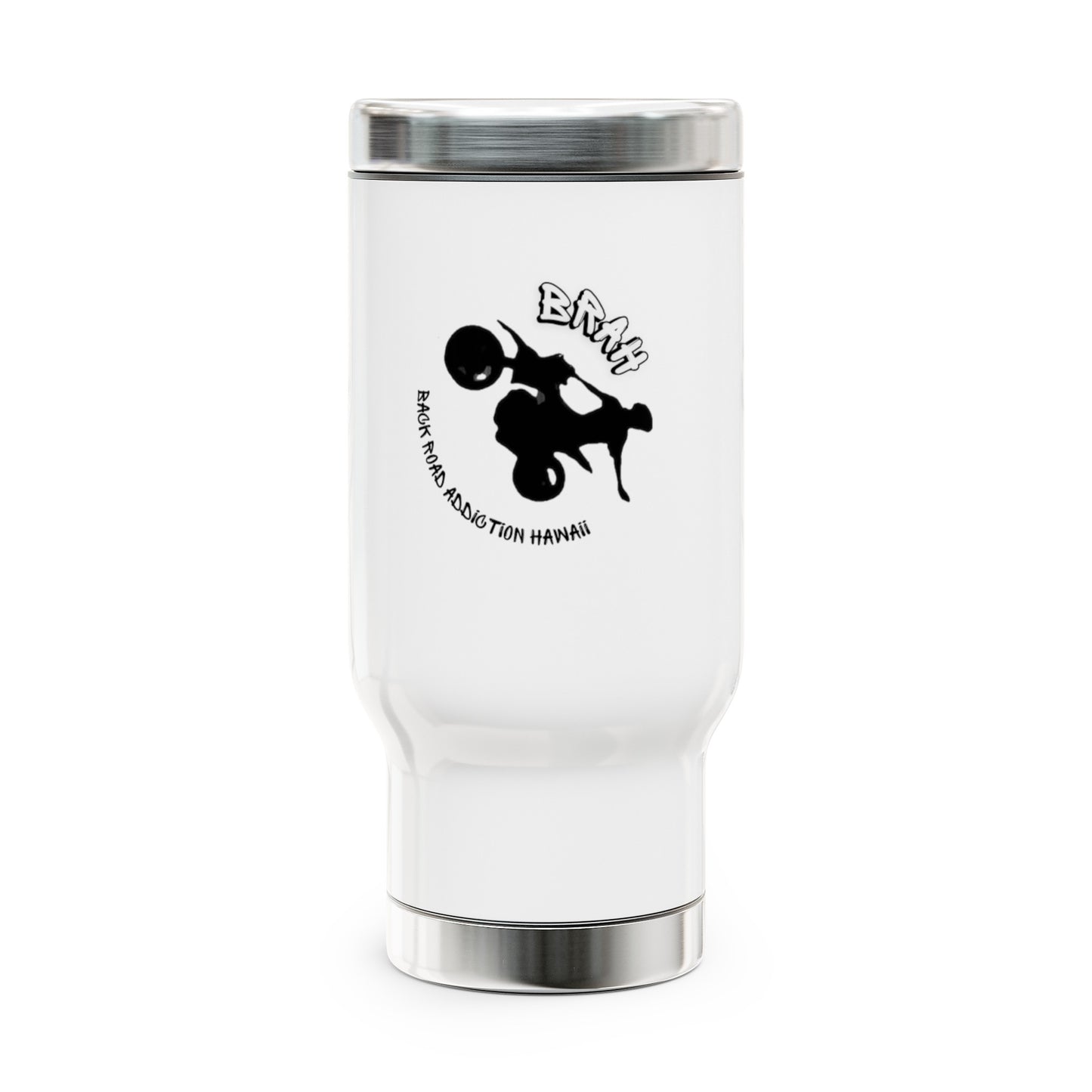 Stainless Steel Travel Mug with Handle, 14oz