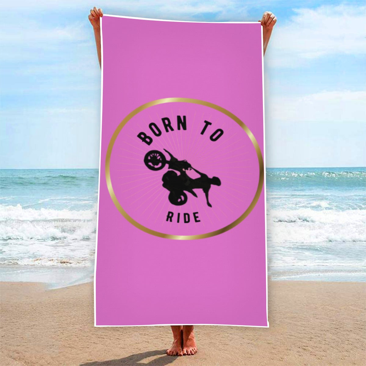 Born to Ride - Beach Towel