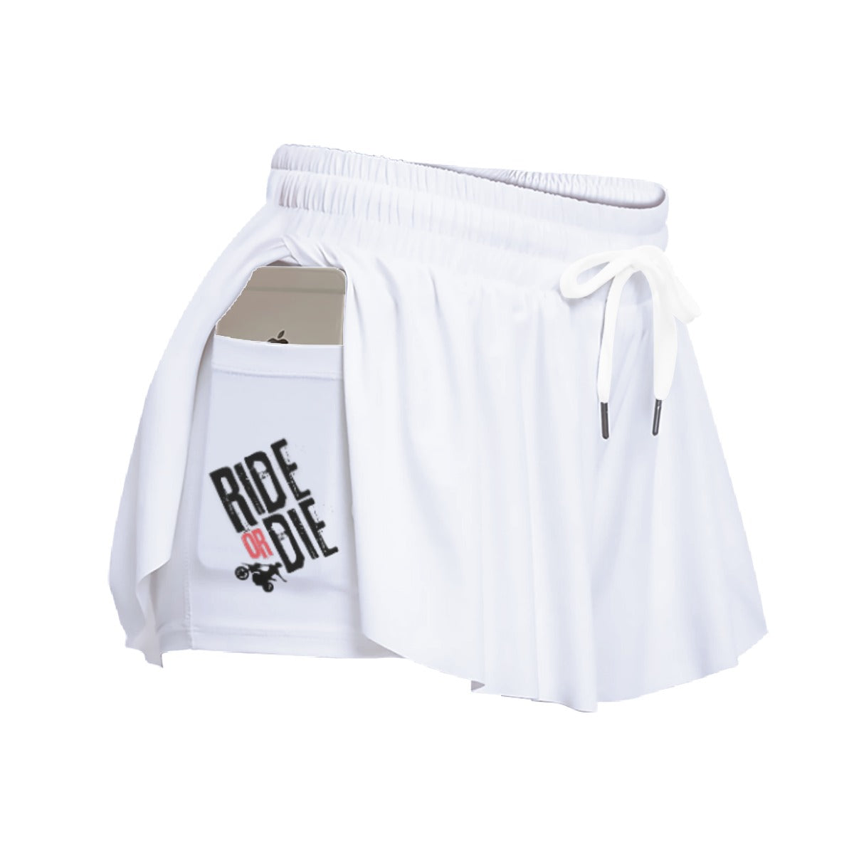 Ride or Die - Women's Sport Skorts With Pocket