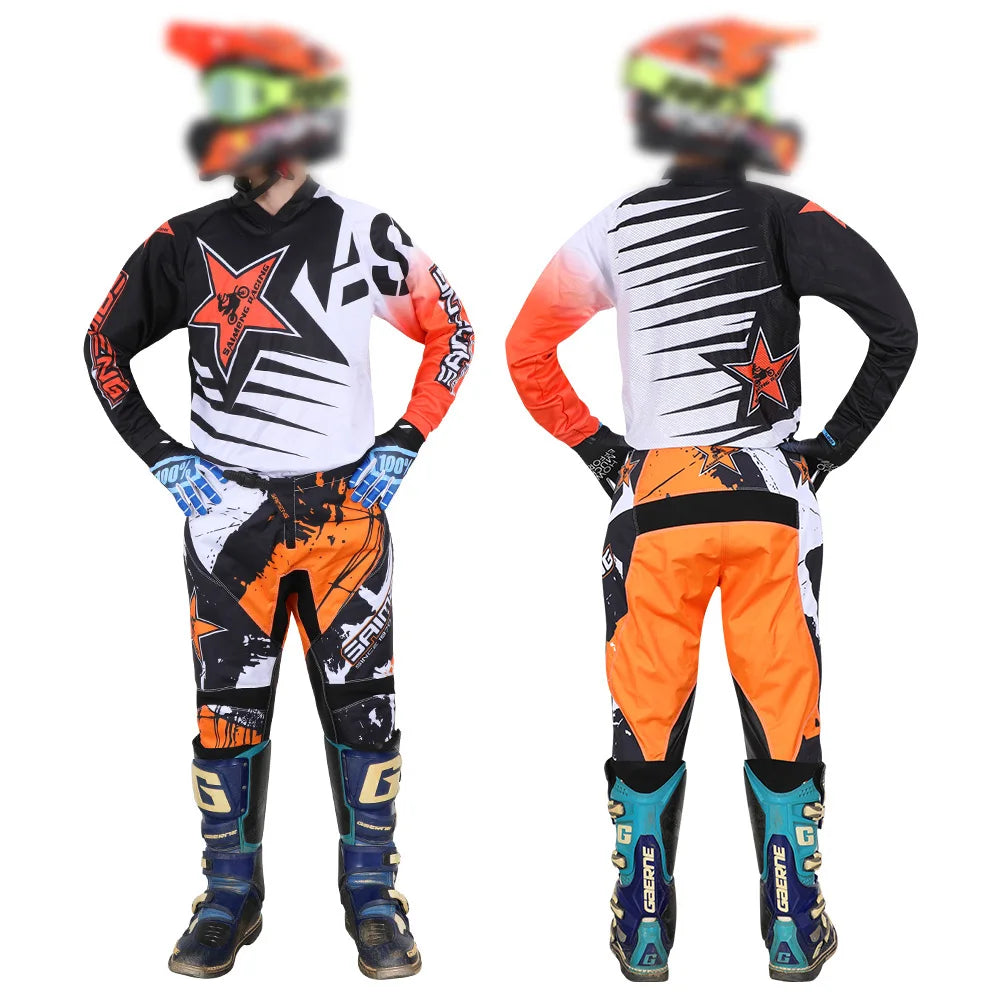 Youth Jersey Pant Combo for Kids MX Motocross Gear Set Children Racing Suit Off-road MTB 5 6 7 8 9 10 11 12 13 14 15 years old