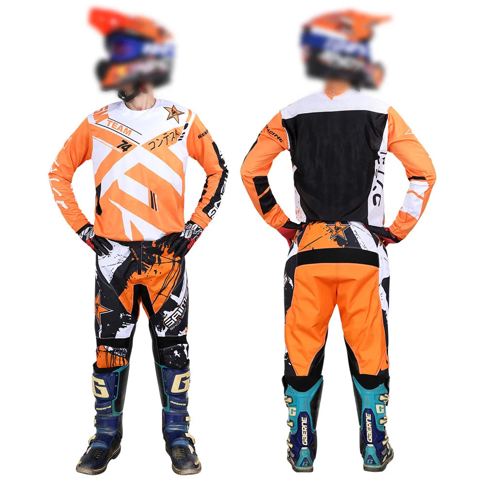 Youth Jersey Pant Combo for Kids MX Motocross Gear Set Children Racing Suit Off-road MTB 5 6 7 8 9 10 11 12 13 14 15 years old