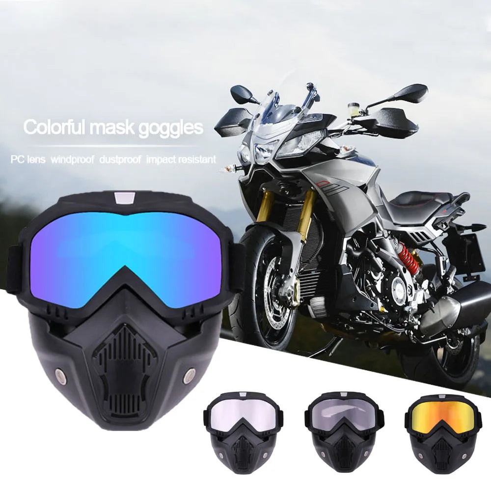 Outdoor MX Face Mask Goggle UV Protection