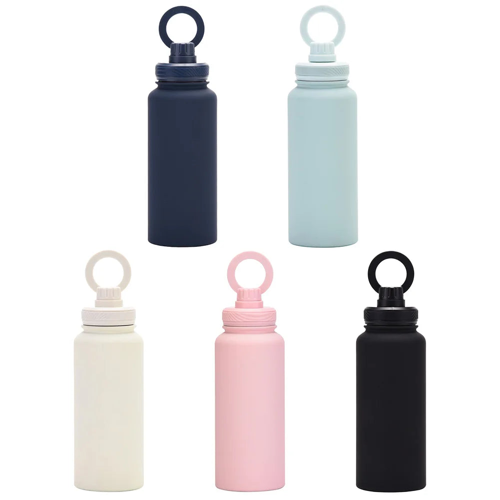 For MagSafe 33.8oz (1000ML) Insulated Bottle Water Bottle with Rotating Phone Holder.