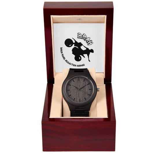 BRAH Mens Wooden Watch